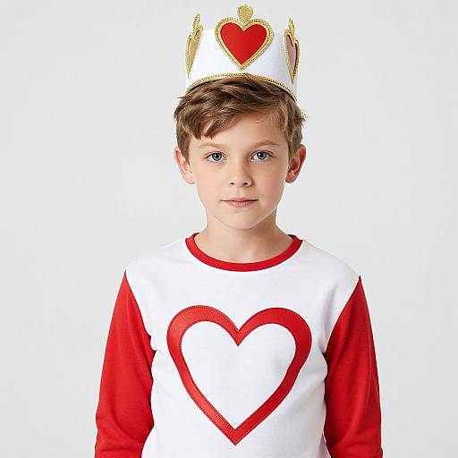 Kid King in Heart Costume