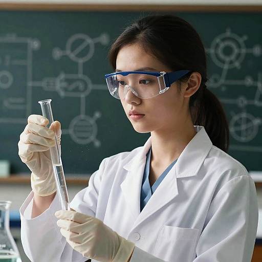 Cinematic Portrait of a Female Scientist