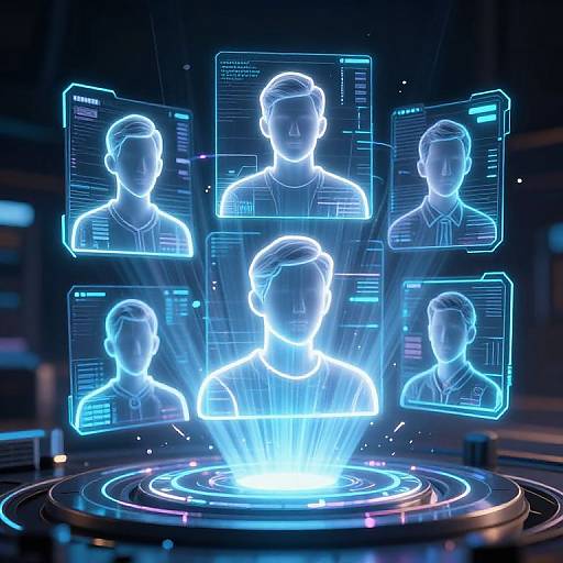 Futuristic Holographic Avatar Generator