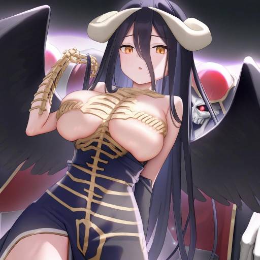 Illustration of Ainz ooal gown, overlord (maruyama) in the style of Mignon