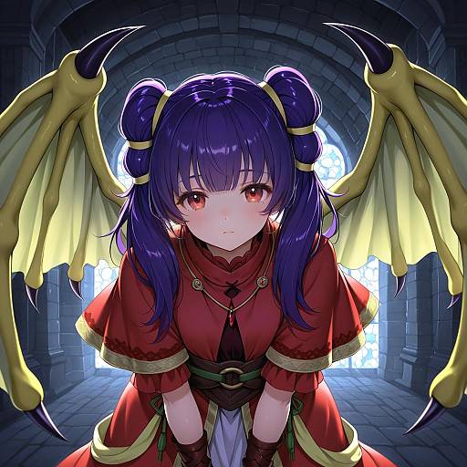 Illustration of Myrrh (fire emblem), fire emblem in the style of Piyodesu