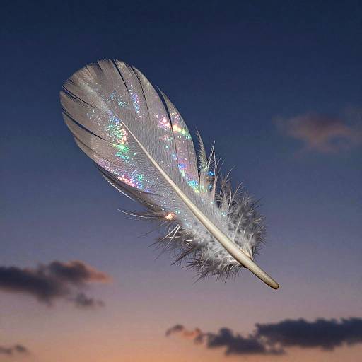 Celestial Angel Wing Close-Up