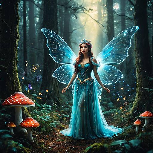 Fae Princess in Enchanted Forest