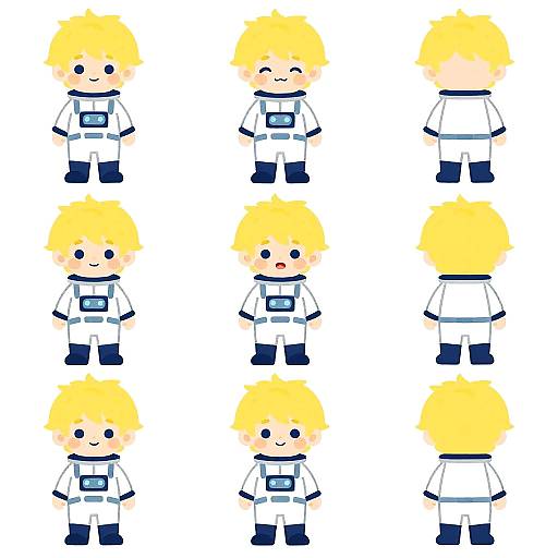 Cute Little Space Ranger Character