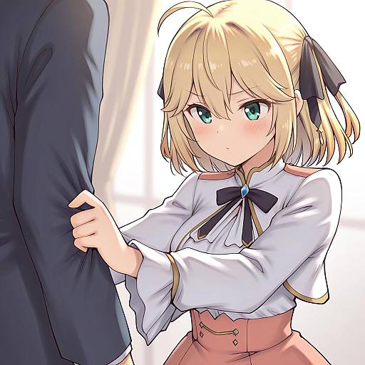 Illustration of Anisphia wynn palettia, tensei oujo to tensai reijou no mahou kakumei in the style of Aaaa (quad-a)