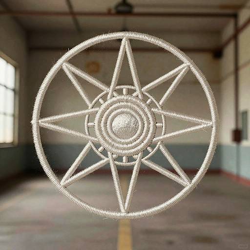 Vintage Atomic Reactor Embroidery Emblem