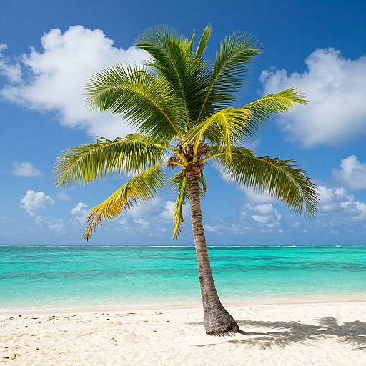 Idyllic Tropical Island Paradise Scene
