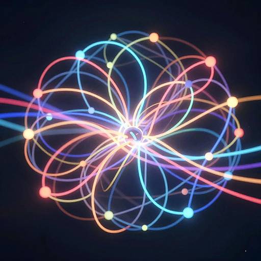 Colorful Abstract Neural Network Patterns