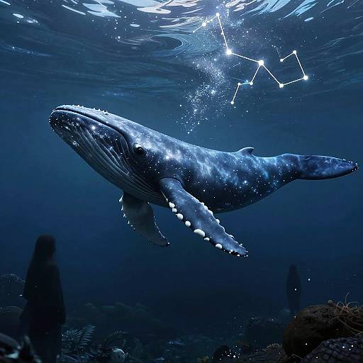 Astral Whale in Nebula Sea