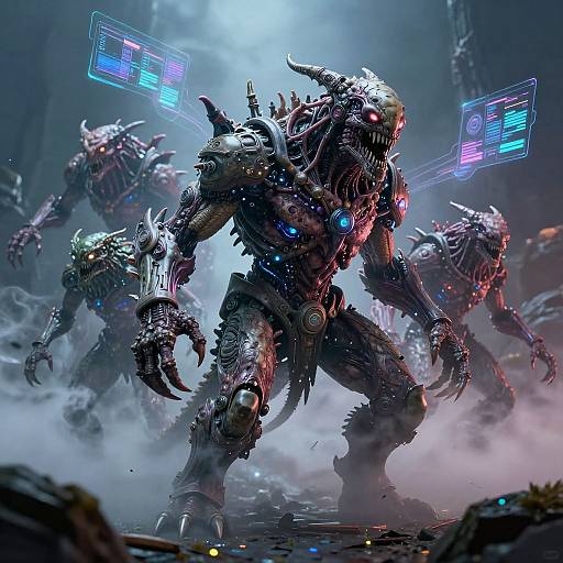 Grotesque Tech-Bio Fantasy Monsters