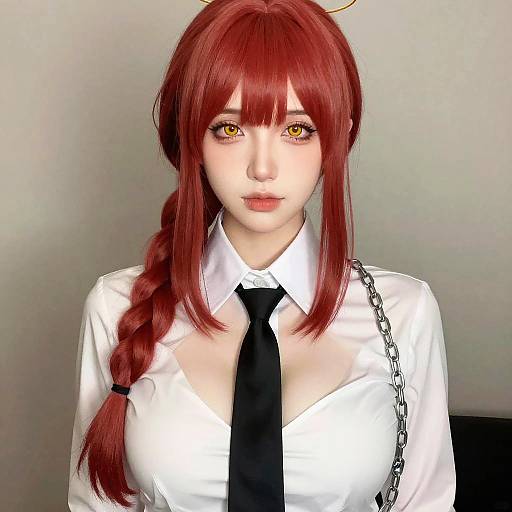 Realistic Makima Cosplay Portrait