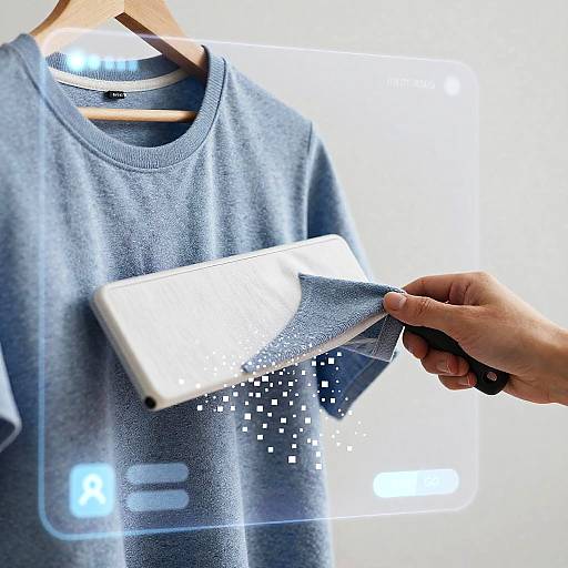 Futuristic Photo Cloth Removal Interface