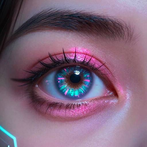 Cyberpunk Neon Eye Color Edit