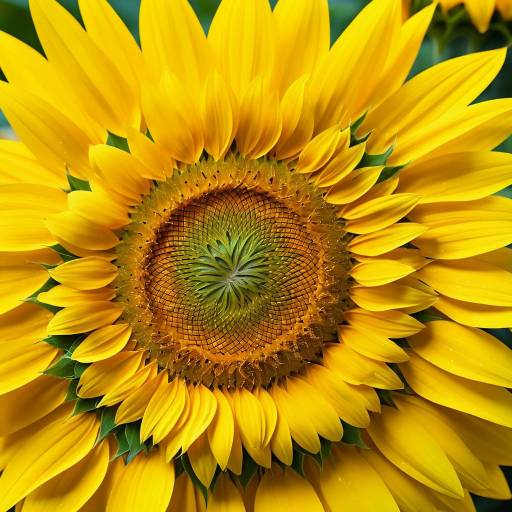 Close-up of Sunflower with Yellow Petals