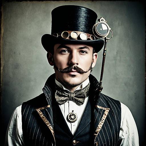 Steampunk Gentleman with Monocle