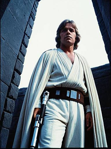 Man in Luke Skywalker New Hope Costume