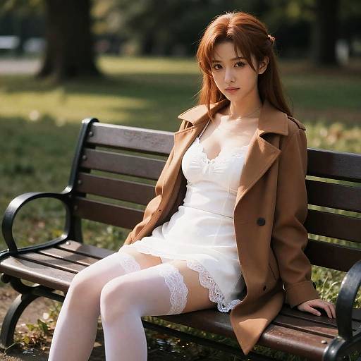 Asuna Yuuki in White Lace Dress