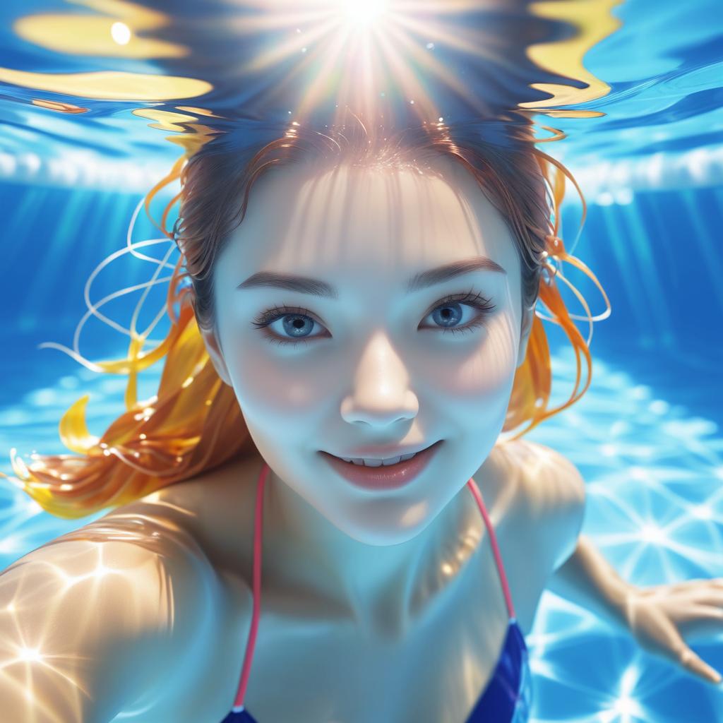 Underwater Shojo Model for Fiberglass Pools