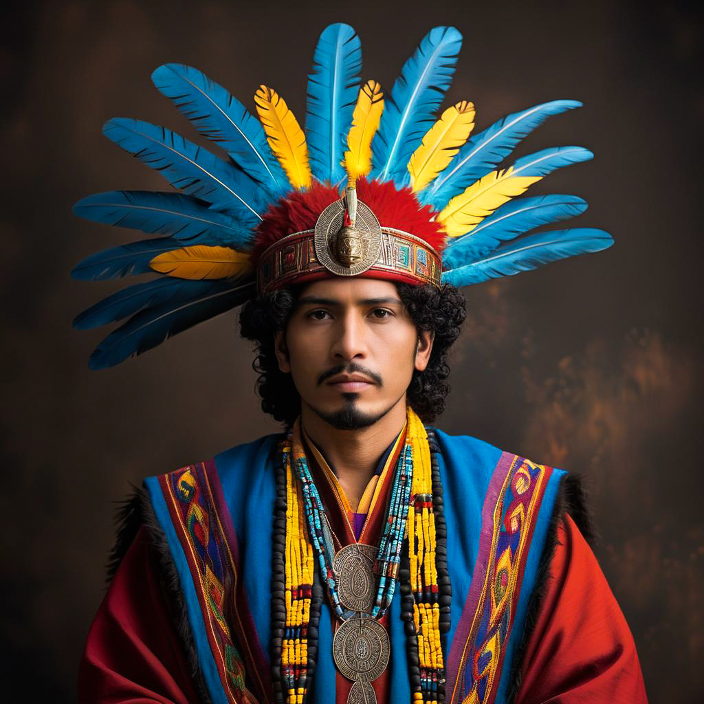 Incan Priest in Traditional Attire