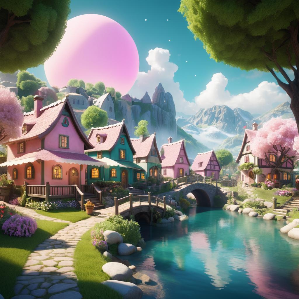 Enchanting Village of Imagination and Creativity