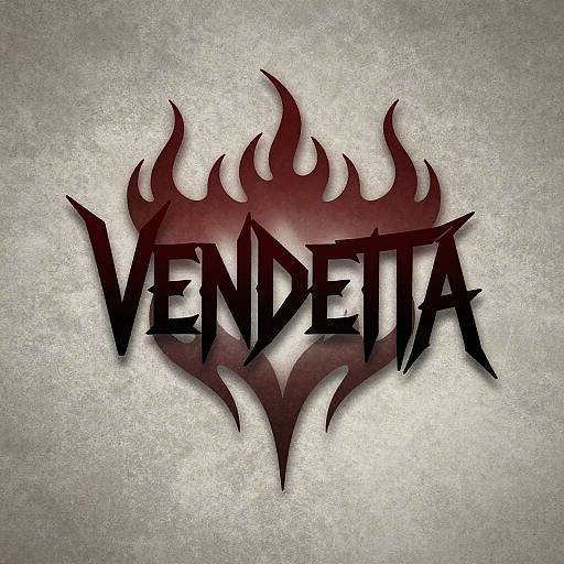 Vendetta Logo with Angular Typography