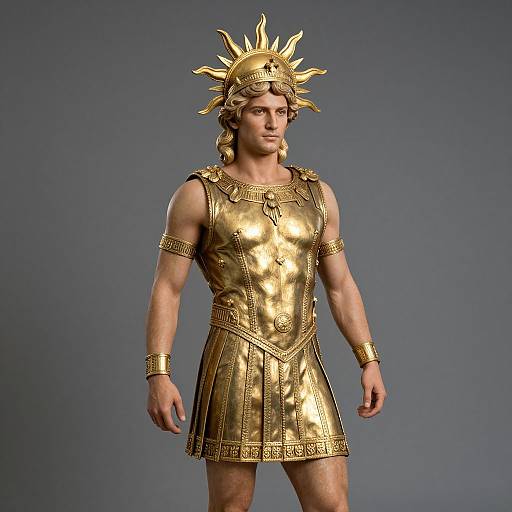 Apollo Sun God Statue Costume