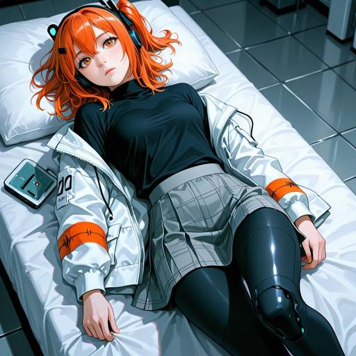 Android Girl with Mechanical Eye