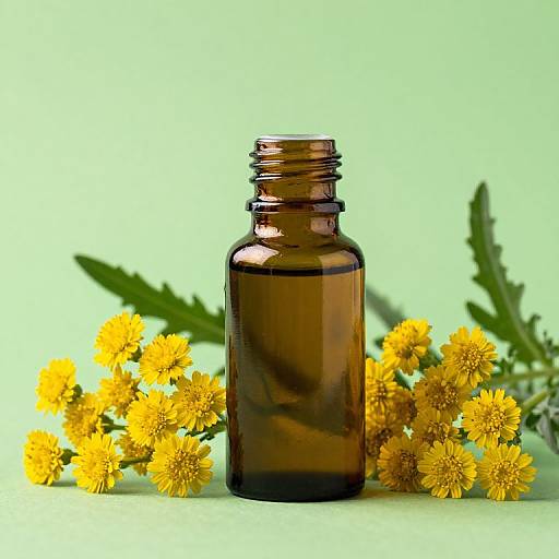 Amber Bottle with Yarrow Oil