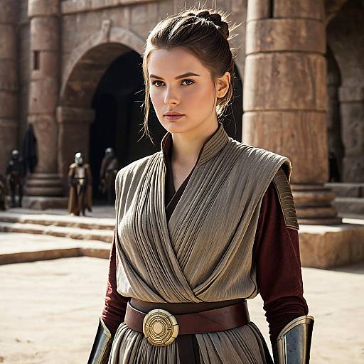 Female Anakin Skywalker Cosplay in Star Wars Setting