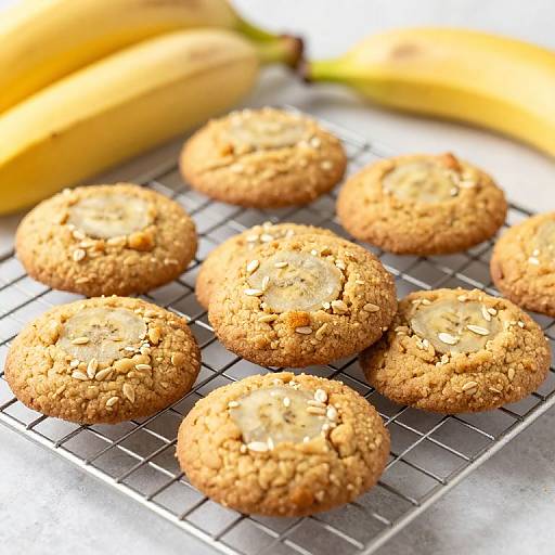 Golden-Banana Oat Cookies Delight