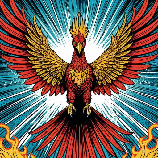 Radiant Phoenix Comic Illustration