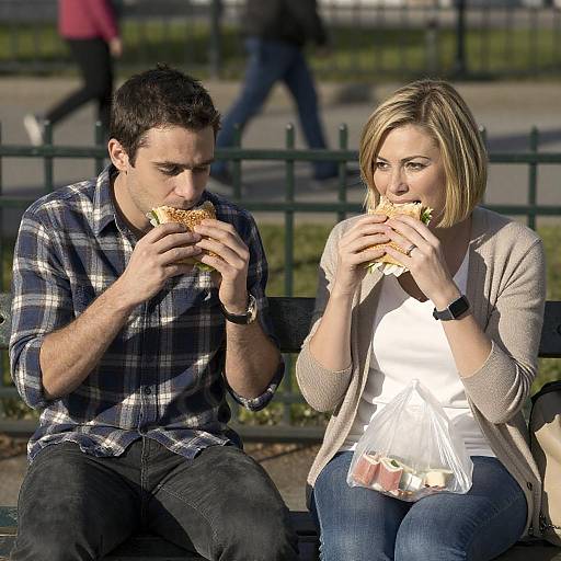 Casual Park Lunch: A Moment Captured
