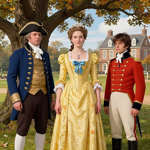 18th Century Historical Elegance Scene