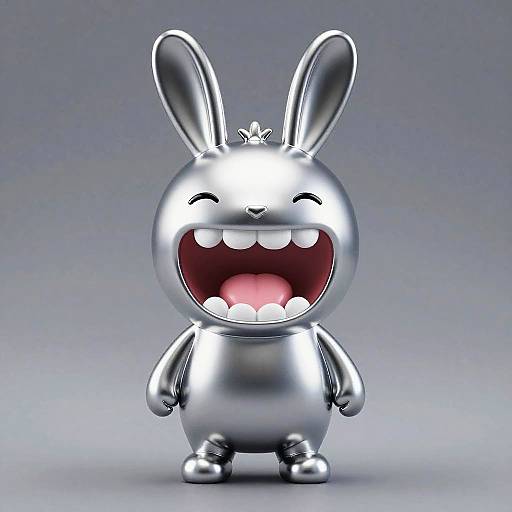 Shiny Chrome Plushie Bunny