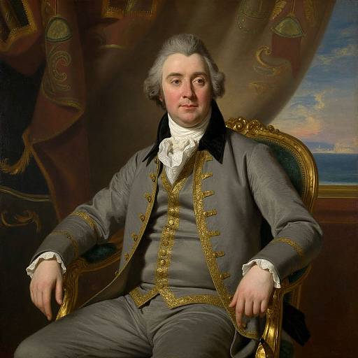 18th Century Aristocratic Oil Portrait