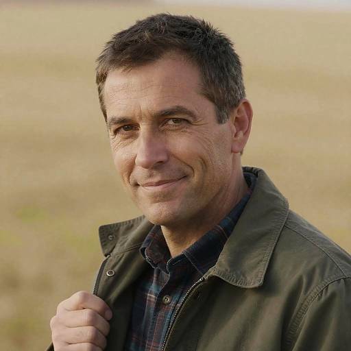 Portrait of a Relaxed Middle-Aged Man