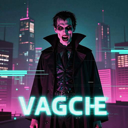 Vaporwave Retro-Futuristic Vampire Horror