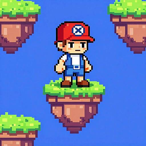 Vibrant 16-bit Fantasy Platform Sprite