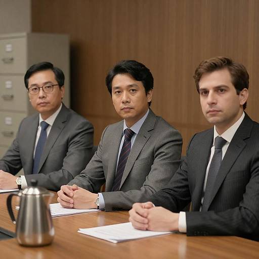 Serious Discussion at Conference Table