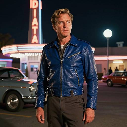 Midnight Retro Sci-Fi Pilot at Drive-In