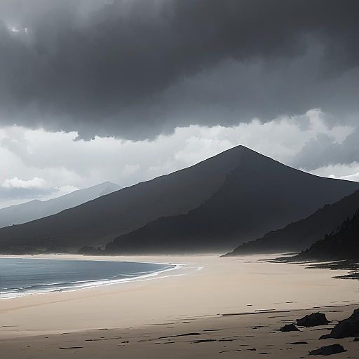 Serene Ashen Highlands and Beaches Serene Ashen Highlands and Beaches