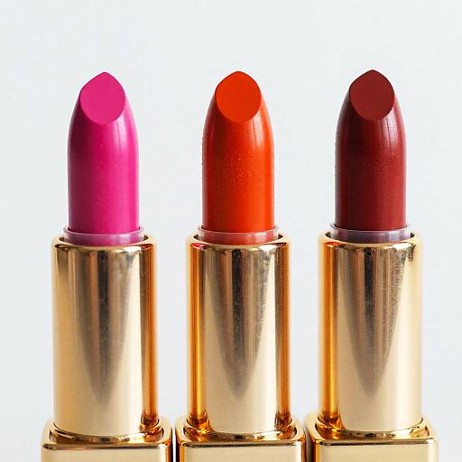 Vibrant Lipsticks in Gold Tubes