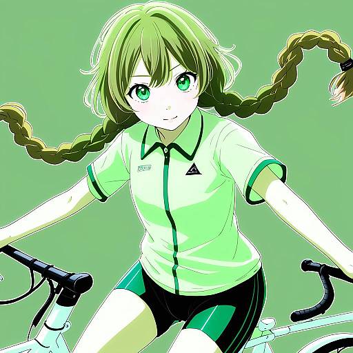 Illustration of Amane suzuha, steins;gate in the style of Mitsumi misato