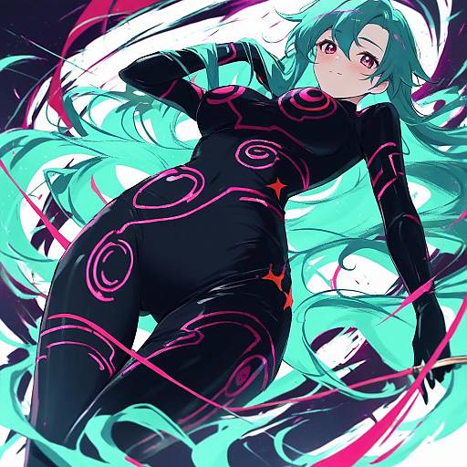 Illustration of Antispiral nia, tengen toppa gurren lagann in the style of Feint721