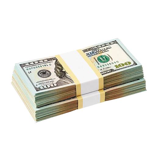 High-Resolution Money Stack PNG