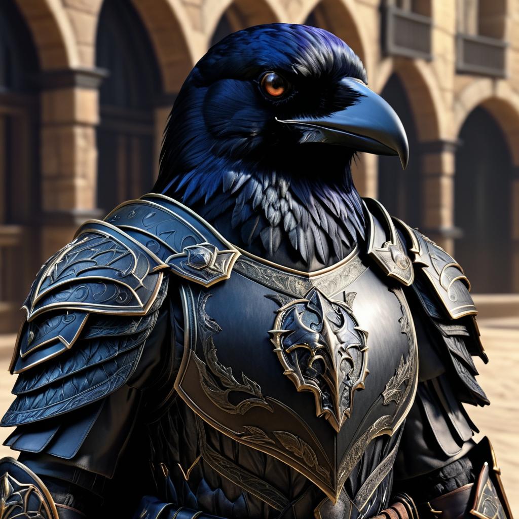 Photorealistic Raven Captured on iPhone