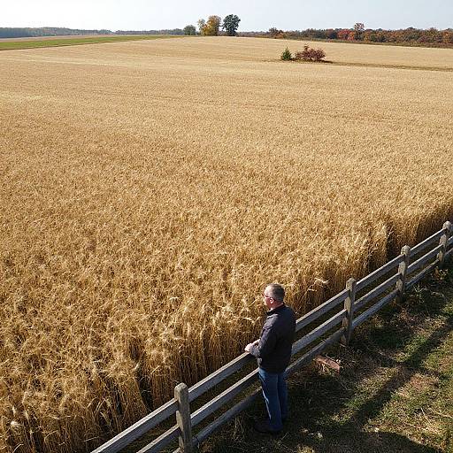 Autumn Countryside Farm Aerial View