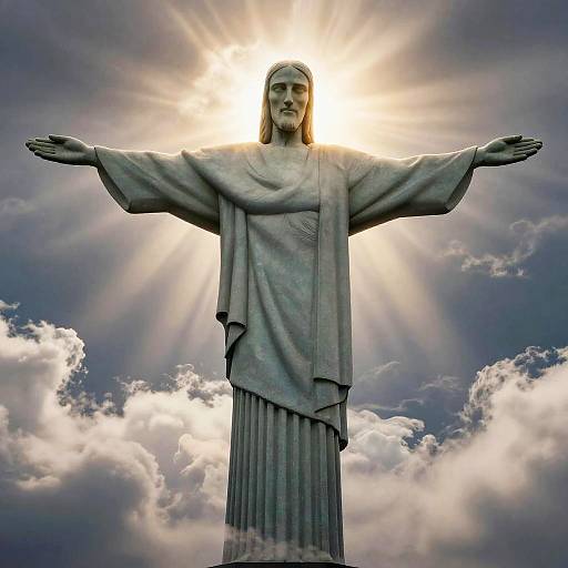 Ethereal Cristo Redentor Glow