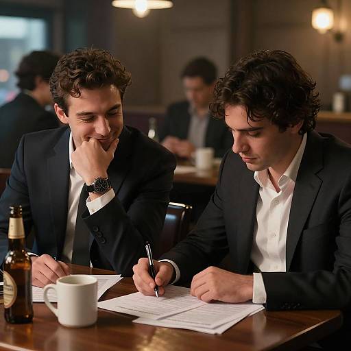 Men at a Bar: A Captivating Encounter