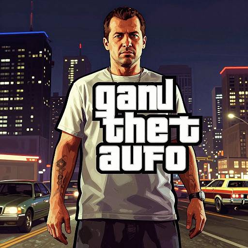 GTA Style Intense Night Cityscape